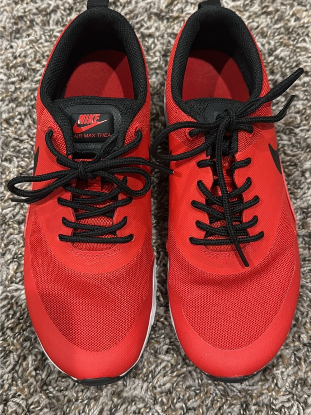 Nike Air Max Thea Red & Black Sneakers